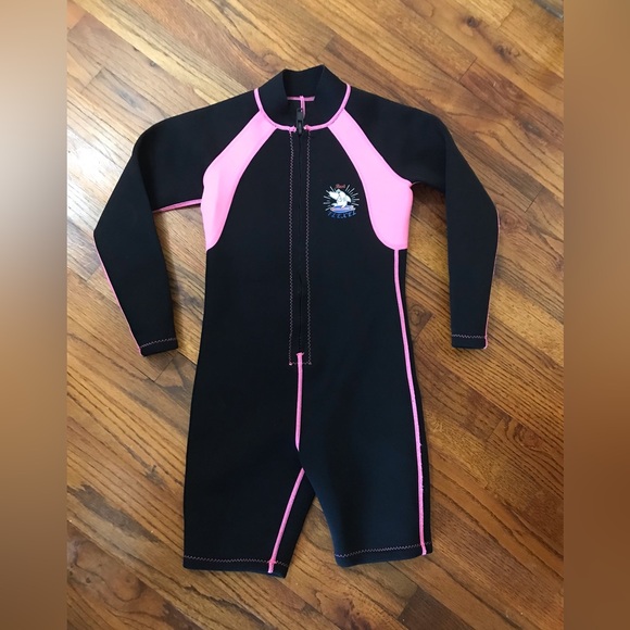 Girls Realon Wetsuit Best Flexel Swimming Kayaking Surfing Thermal Swimsuit Rash - Picture 2 of 12